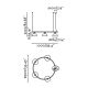 Pendule, Lustre suspendate - Lustra suspendata design modern TATAWIN S negru
