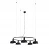 Lustra suspendata design modern TATAWIN S negru