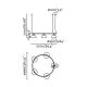 Pendule, Lustre suspendate - Lustra suspendata design modern TATAWIN M alb
