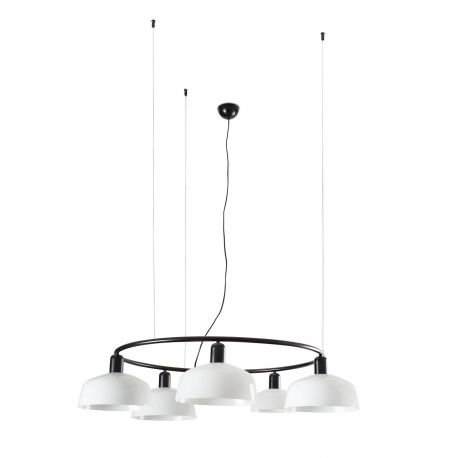 Pendule, Lustre suspendate - Lustra suspendata design modern TATAWIN M alb