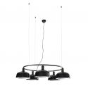 Lustra suspendata design modern TATAWIN M negru