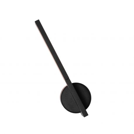 Aplice, corpuri de iluminat pentru pereti - Aplica LED ambientala stil minimalist Merano I negru