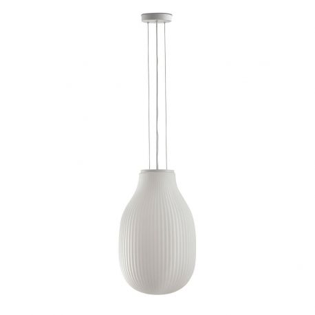 Pendule, Lustre suspendate - Lustra suspendata cu abajur din sticla eleganta ISABELLE 310