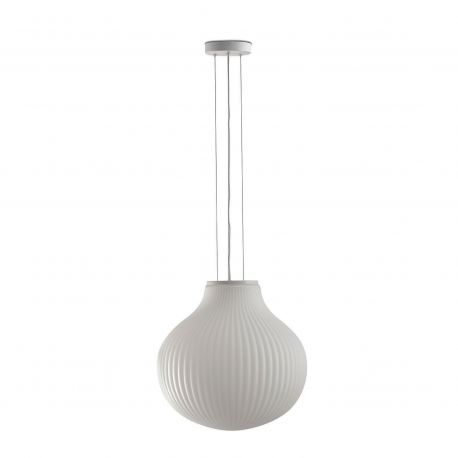 Pendule, Lustre suspendate - Lustra suspendata cu abajur din sticla eleganta ISABELLE 400