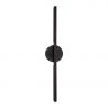 Aplica LED ambientala stil minimalist Merano II negru