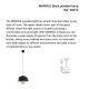 Pendule, Lustre suspendate - Lustra suspendata LED design modern MARISOL negru