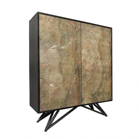 Comode - Comoda eleganta cu fronturi unice din furnir de piatra MONTAIN SOUL 120cm
