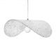 Pendule, Lustre suspendate - Lustra suspendata din sticla structurata Hat 60 transparent
