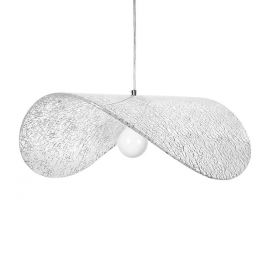 Pendule, Lustre suspendate - Lustra suspendata din sticla structurata Hat 60 transparent