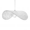 Lustra suspendata din sticla structurata Hat 60 transparent