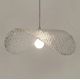 Pendule, Lustre suspendate - Lustra suspendata din sticla structurata Hat 60 transparent
