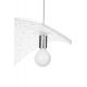 Pendule, Lustre suspendate - Lustra suspendata din sticla structurata Hat 60 transparent