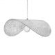 Pendule, Lustre suspendate - Lustra suspendata din sticla structurata Hat 80 transparent