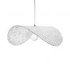 Lustra suspendata din sticla structurata Hat 40 transparent