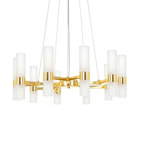 Pendule, Lustre suspendate - Lustra suspendata design minimalist Tub 10 auriu