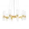 Lustra suspendata design minimalist Tub 10 auriu