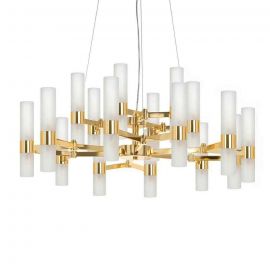 Lustra suspendata design minimalist Tub 18 auriu