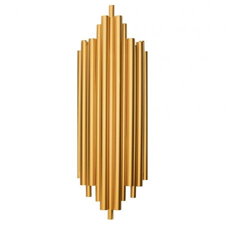 Aplice, corpuri de iluminat pentru pereti - Aplica de perete design minimalist Tub auriu