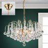Candelabru cristal Asfour design lux KRISTALL KLASSISCH 6L gold/clear 