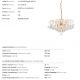 Lustre Cristal Asfour - Candelabru cristal Asfour design lux KRISTALL KLASSISCH 6L gold/clear