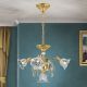Lustre Cristal Scholer - Candelabru cristal design lux LA BOHEME D-60cm 5L gold plated