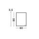 Oglinzi - Oglinda baie cu iluminat LED IP44 Ambor, 60x80cm