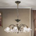 Candelabru cristal design lux LA BOHEME D-72cm 8L old patina