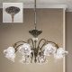 Lustre Cristal Scholer - Candelabru cristal design lux LA BOHEME D-72cm 8L old patina