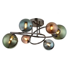 Lustra aplicata 6L design modern Riha color