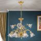 Lustre Cristal Scholer - Candelabru cristal design lux LA BOHEME D-76cm 12L gold plated