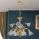 Lustre Cristal Scholer - Candelabru cristal design lux LA BOHEME D-76cm 12L gold plated