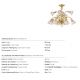 Lustre Cristal Scholer - Candelabru cristal design lux LA BOHEME D-76cm 12L gold plated