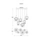 Pendule, Lustre suspendate - Lustra suspendata design modern VALLETTA 6L