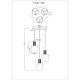 Pendule, Lustre suspendate - Lustra suspendata cu 3 pendule design modern TULIVAR D-48cm