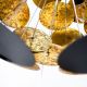 Pendule, Lustre suspendate - Lustra Infinity negru/ auriu