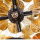 Pendule, Lustre suspendate - Lustra Infinity negru/ auriu