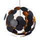 Pendule, Lustre suspendate - Lustra Infinity negru/ auriu