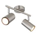 Plafoniera cu 2 Spoturi directionabile ALLVI nickel