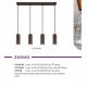 Pendule, Lustre suspendate - Lustra suspendata stil minimalist JAMES 3L bronz