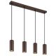 Pendule, Lustre suspendate - Lustra suspendata stil minimalist JAMES 4L bronz