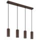 Pendule, Lustre suspendate - Lustra suspendata stil minimalist JAMES 4L bronz