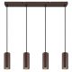 Pendule, Lustre suspendate - Lustra suspendata stil minimalist JAMES 4L bronz