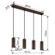 Pendule, Lustre suspendate - Lustra suspendata stil minimalist JAMES 4L bronz