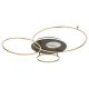 Lustre aplicate - Lustra LED aplicata cu telecomanda INVERTINA aurie