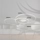 Lustre aplicate - Lustra LED aplicata cu telecomanda INVERTINA argintiu