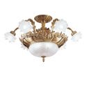 Lustra aplicata design floral LUX realizata manual Rose