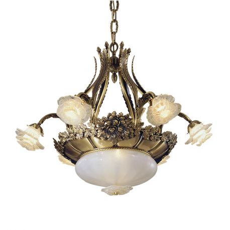 Candelabre, Lustre - Candelabru design floral LUX realizat manual Rose