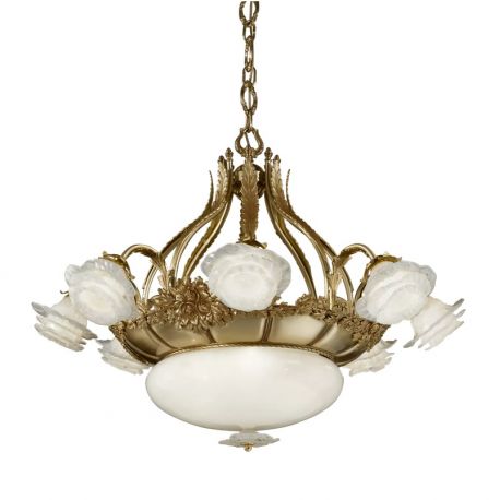 Candelabre, Lustre - Candelabru design floral LUX realizat manual Rose