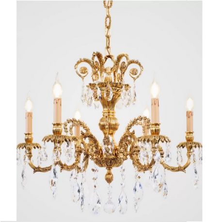 Lustre Cristal Scholer - Candelabru 6 brate LUX cu cristale Scholer, Astor