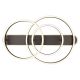 Plafoniere - Plafoniera LED cu telecomanda design modern Grouni 80x50cm